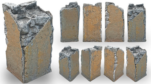 Broken Concrete Pillar