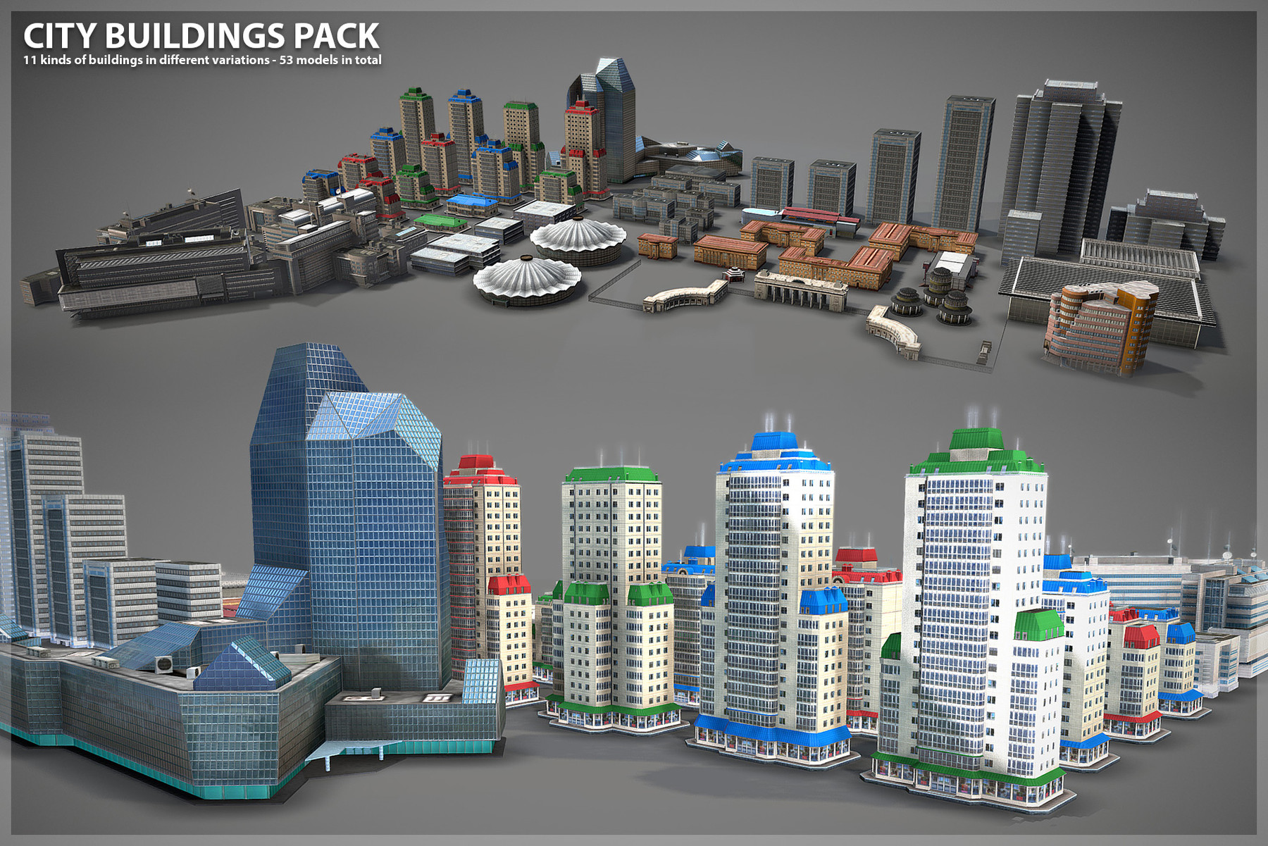 ArtStation - Buildings Pack | Game Assets