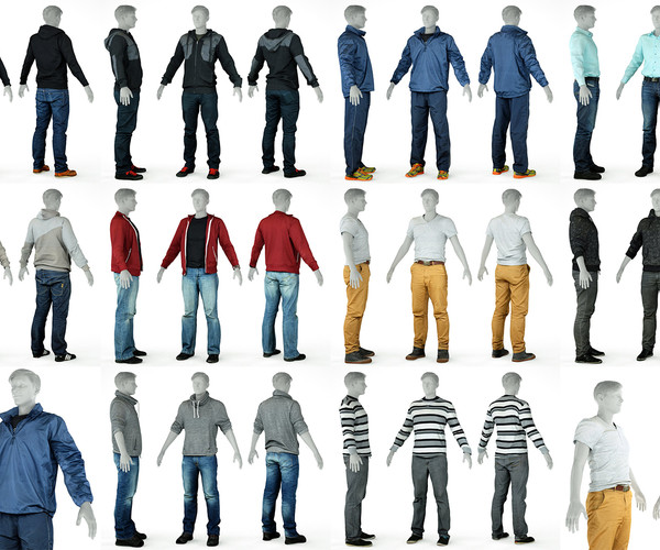 ArtStation - 10 Casual Clothing Collection Male 3 | Resources