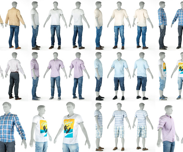 ArtStation - 9 Casual Clothing Collection Male 5 | Resources