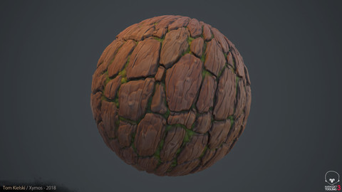 Stylized Bark Material