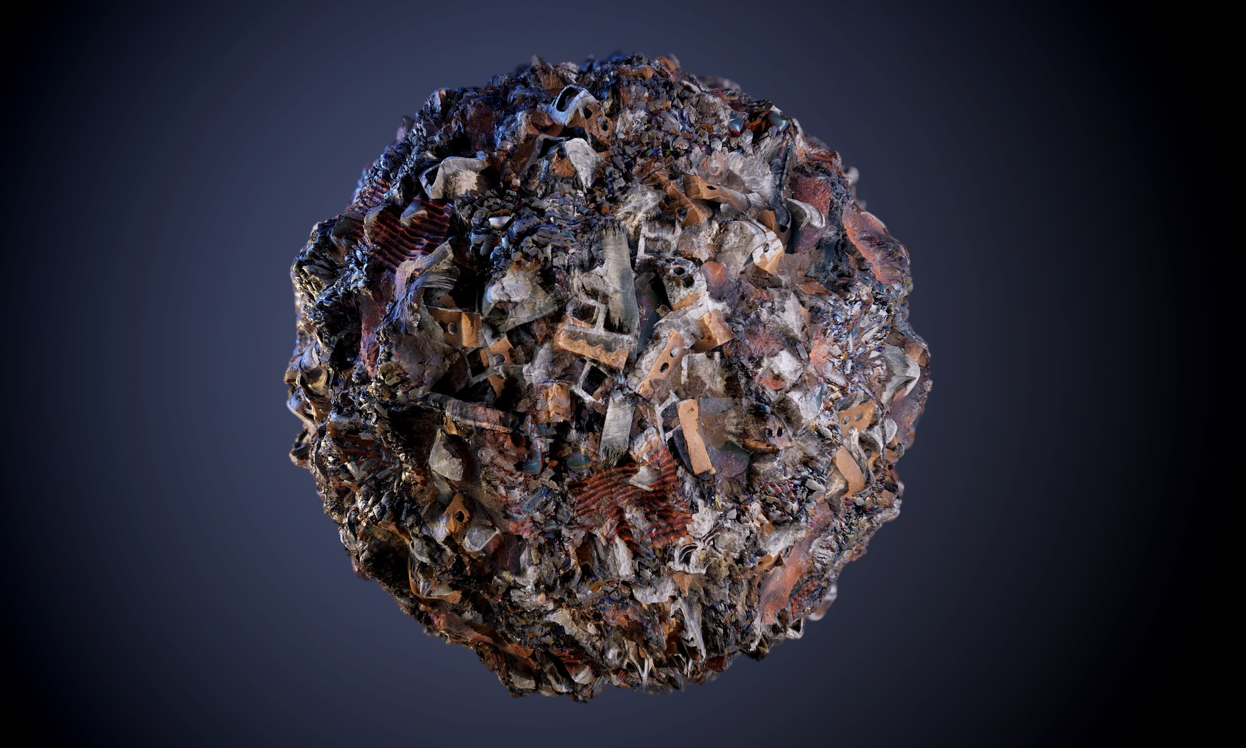 Pbr Seamless Textures Rubble Wasteland Garbage Zombie