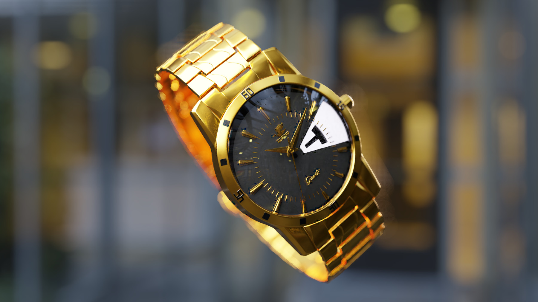 ArtStation Wrist mens watch 3D model