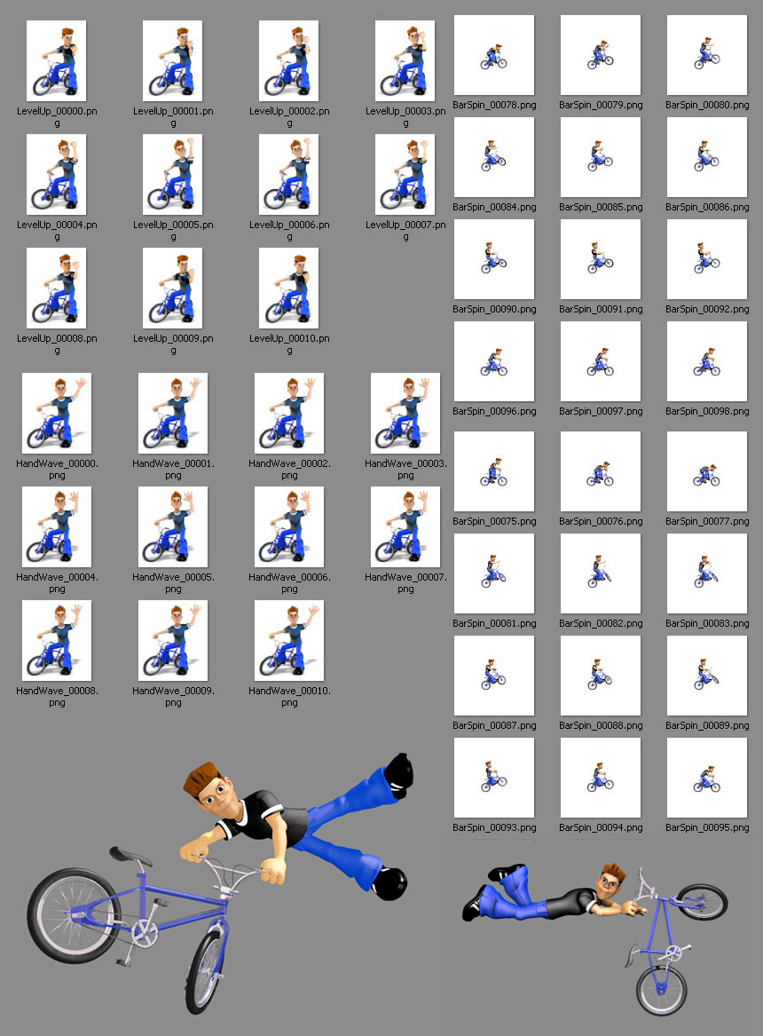 ArtStation 2D BMX RIDER Game Assets