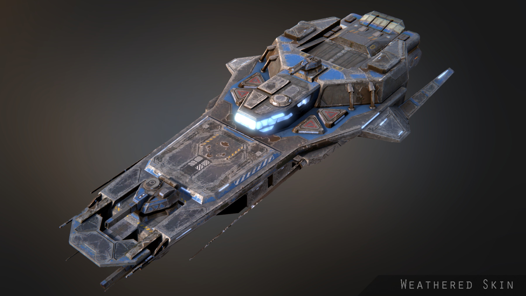 ArtStation - Praetor Gunship Low-poly 3D model | Game Assets