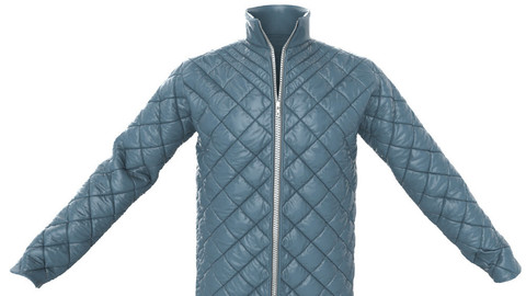 Marvelous Designer Quilted Jacket Garment File + Fabric Presets