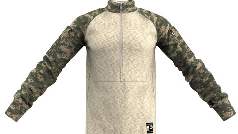 Marvelous Designer Military Combat Shirt Garment File