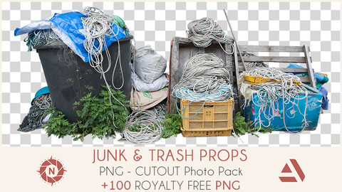 PNG Photo Pack: Junk and Trash Props
