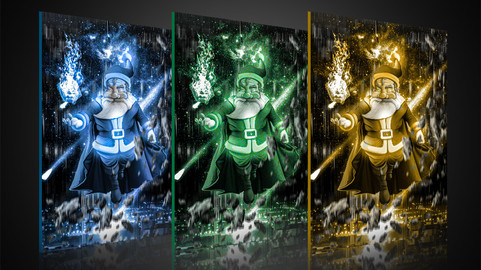 Super Santa - Art Print