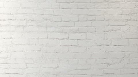 Aged brick walls of white brick