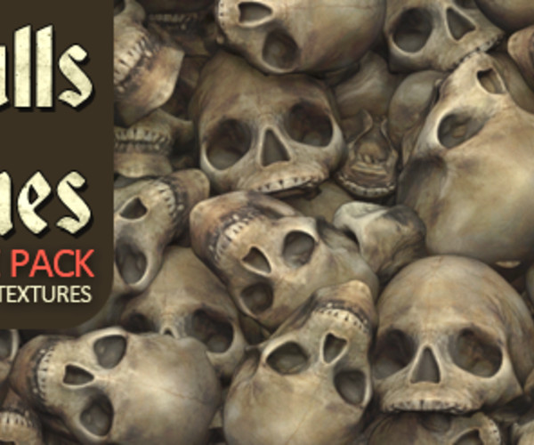 Skulls And Bones Textures in Materials - UE Marketplace