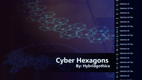 Cyber Hexagons Brushes.