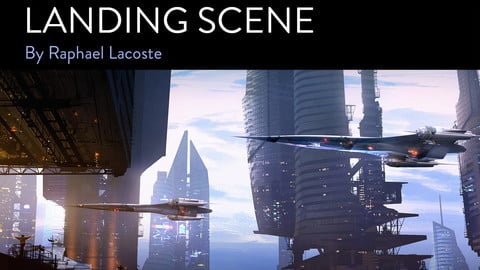 "Landing Scene" : Science Fiction Matte Painting Tutorial