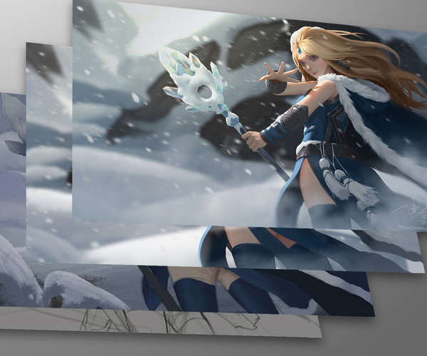 ArtStation - ice Princess: Full video process + Brushes | Tutorials