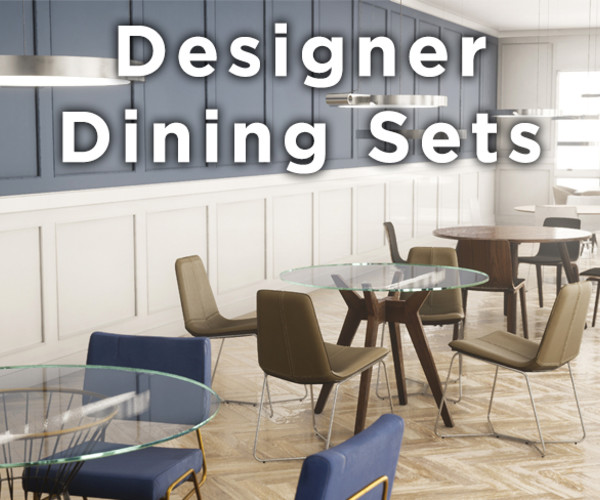 ArtStation - Designer Dining Sets for UE4 | Resources