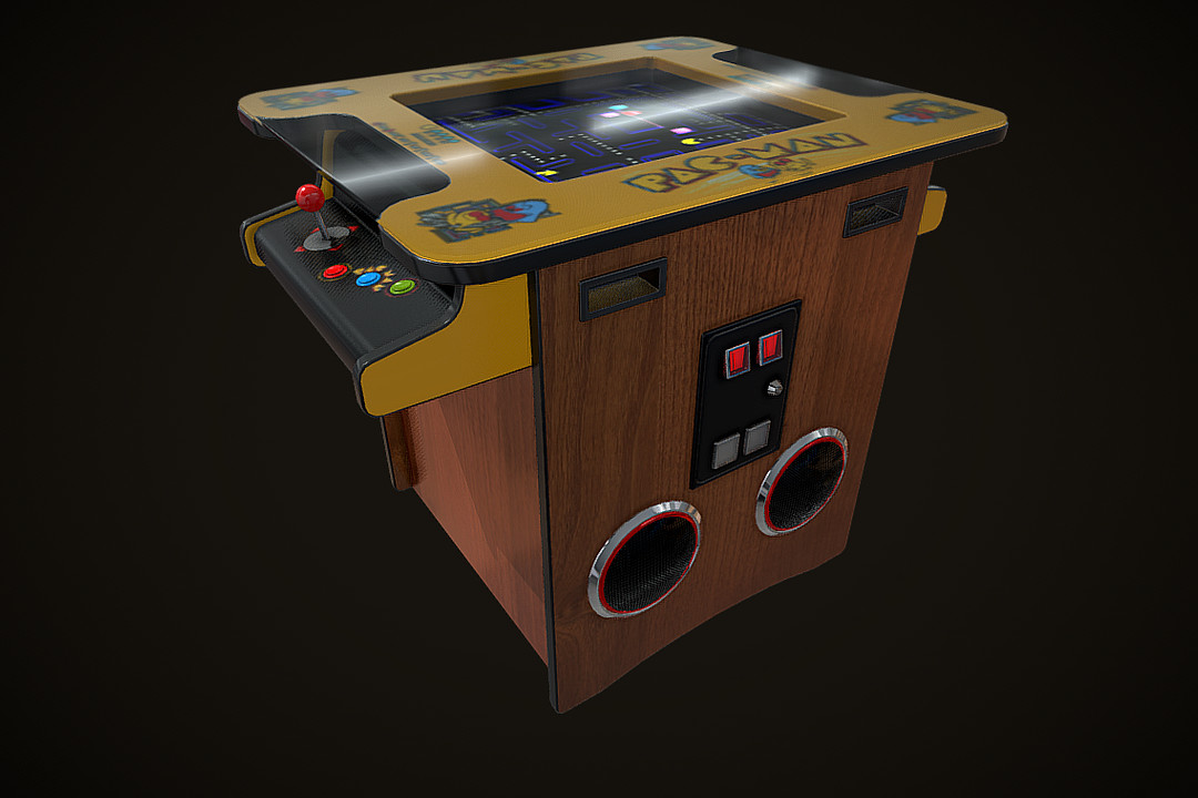 ArtStation - Classic Arcade Game Machine ( Cocktail Table ) | Game Assets