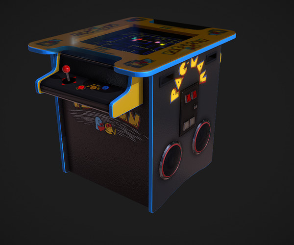 ArtStation - Classic Arcade Game Machine ( Cocktail Table ) | Game Assets