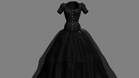 Victorian Gothic Dress V3