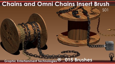 Chains and Omni Chains Insert Brush for ZBrush