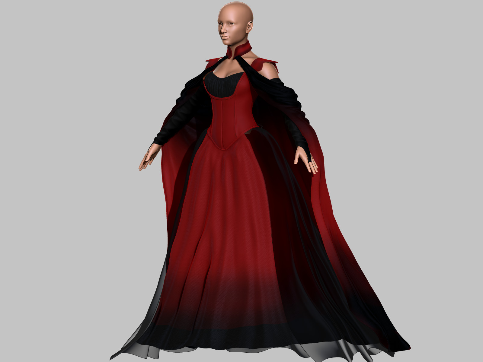 ArtStation - Victorian Gothic Dress V5 | Resources
