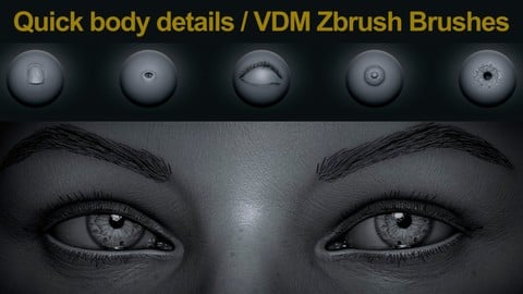 Quick body detail - VDM ZBrush Brushes