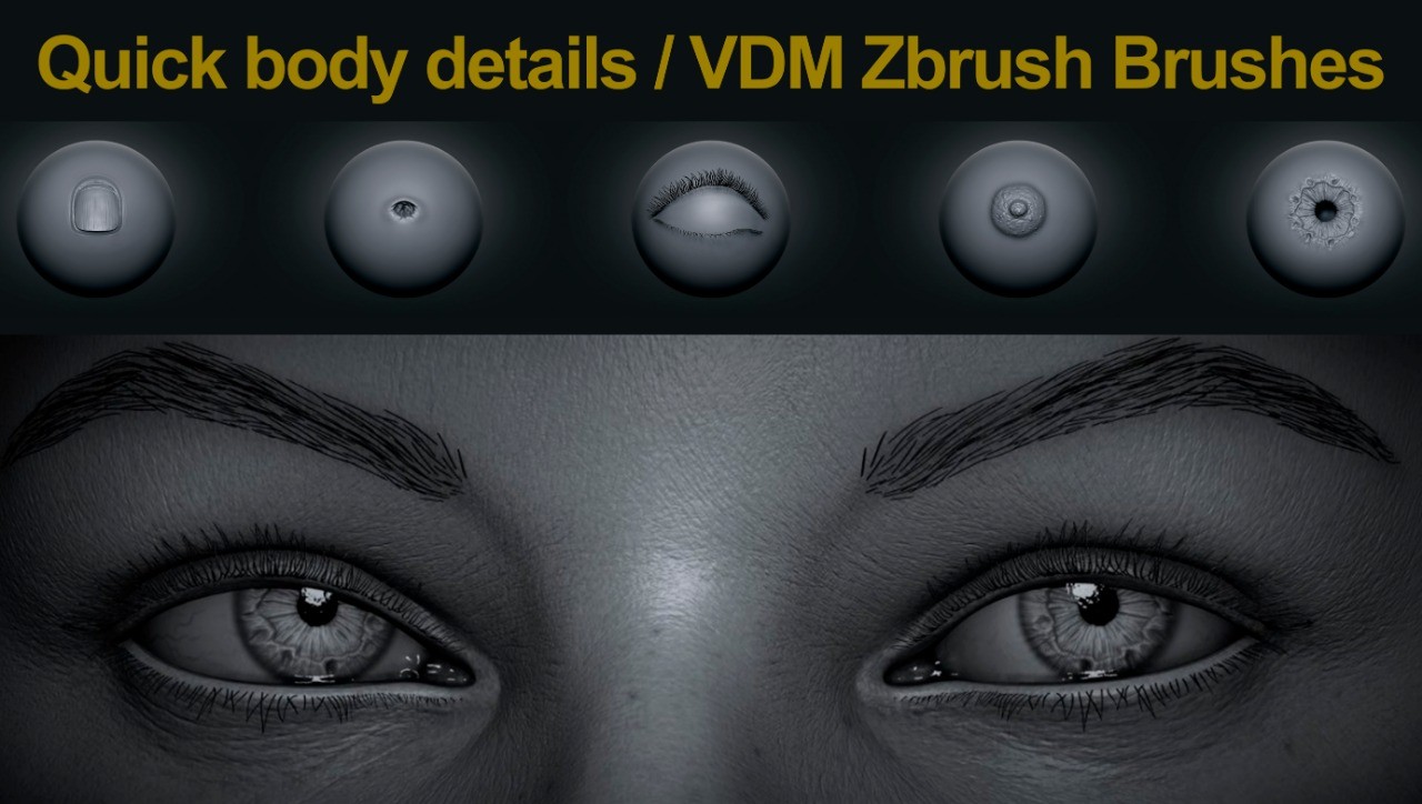 quick body detail - vdm zbrush brushes download