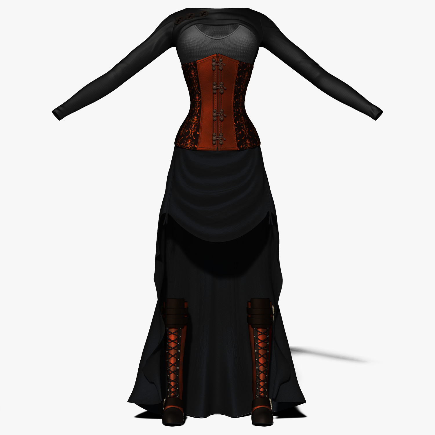 ArtStation - Steampunk Female Costume | Resources