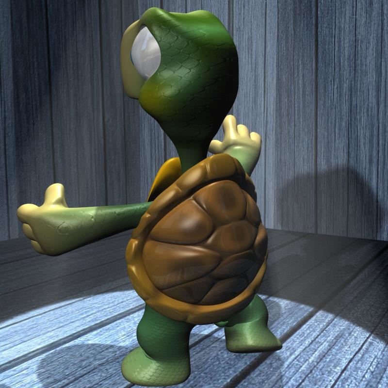 ArtStation - Cartoon Turtle Rigged