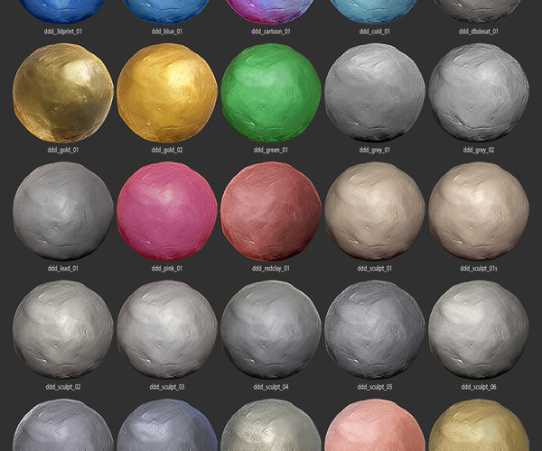ink material zbrush