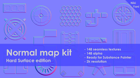 Normal map kit Hard Surface edition