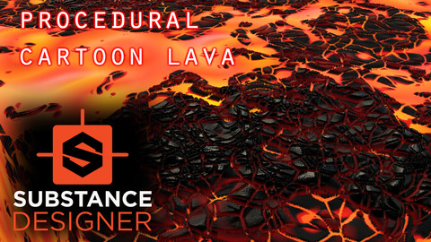 Animated Procedural Cartoon Laval Substance