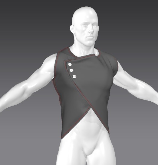 ArtStation - Clothes for Marvelous Designer: Vest for Man | Game Assets