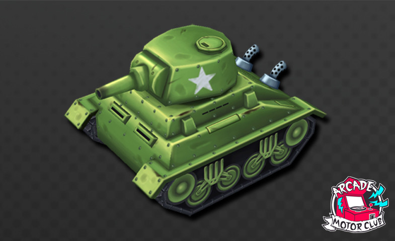 Arcade Motor Club - Cartoon WW2 Tank