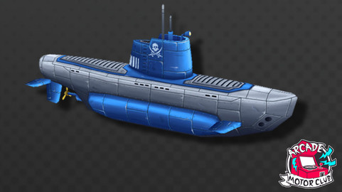 Hand Painted Diesel Submarine