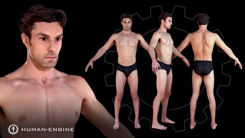 Male Scan Dan - Rigged