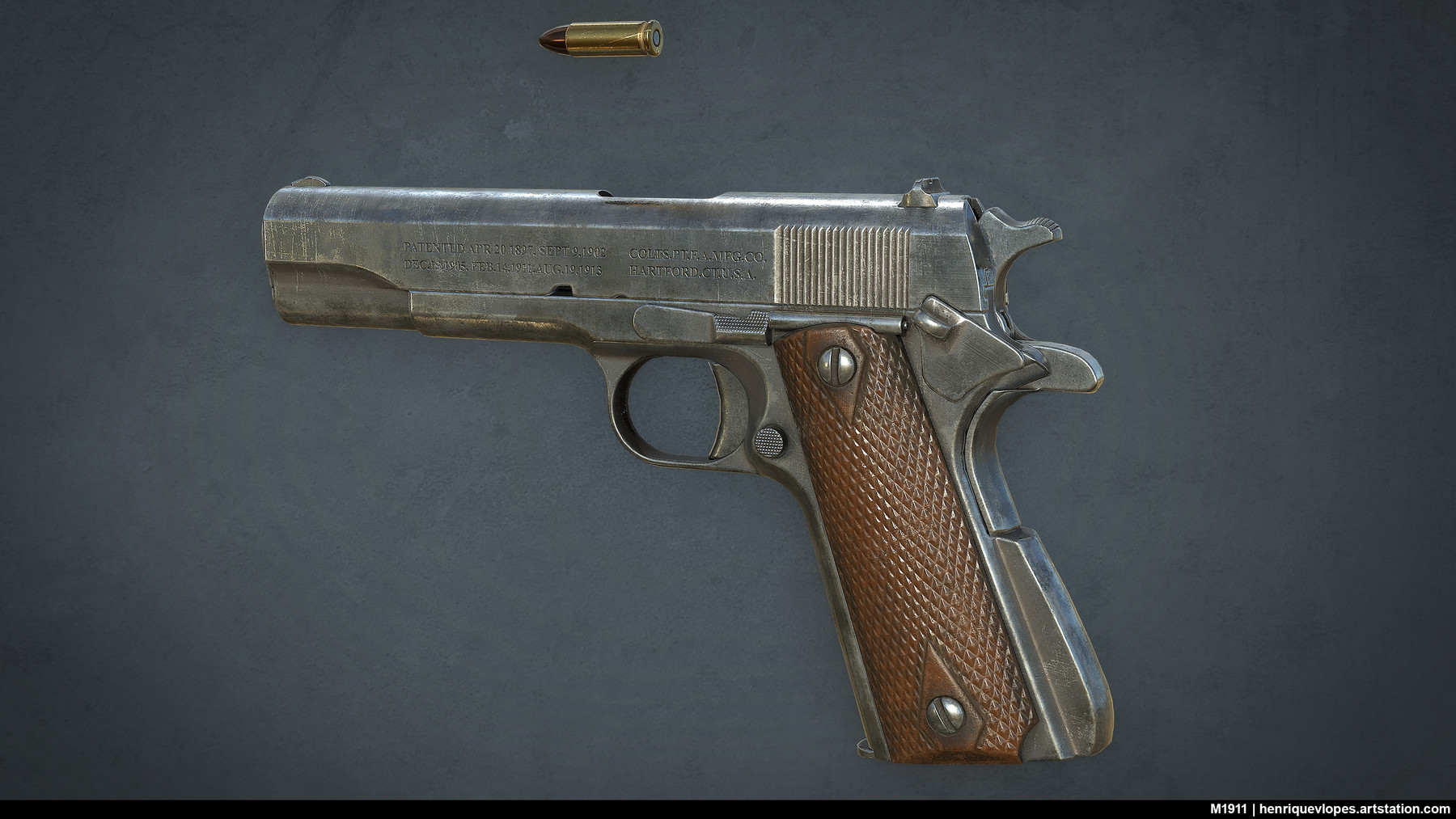 ArtStation - M1911 - Game Ready | Game Assets