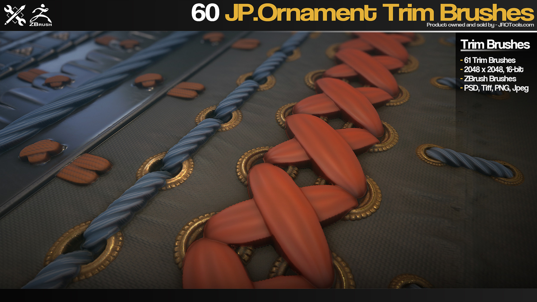 creating trims in zbrush