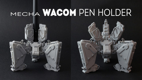 Mecha Wacom pen Holder