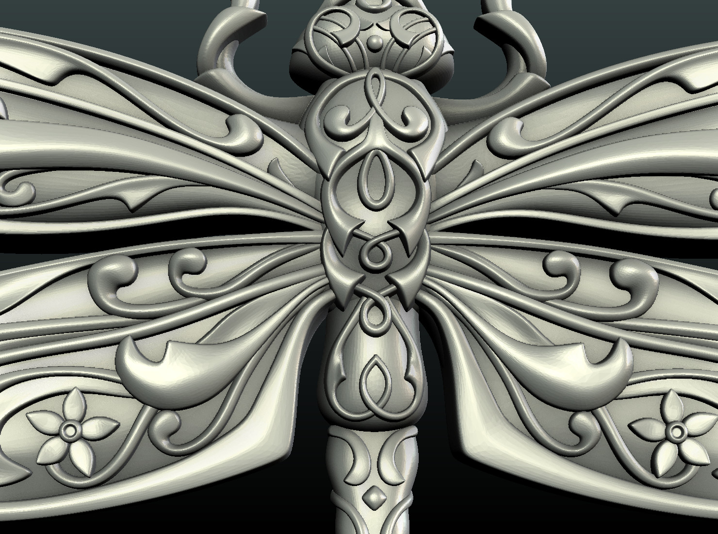 dragonfly 3d model stl free download