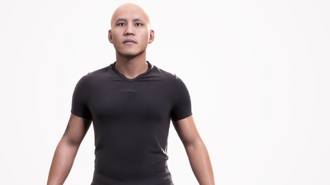 Realistic Man Character - Basic Skeleton - LOD8192 - 156M