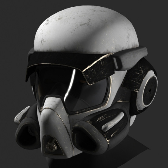 Scifi helmet model.