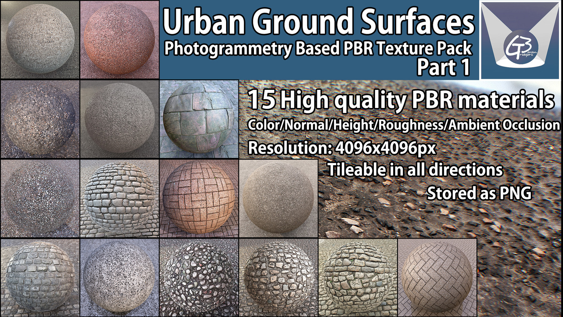 Grzegorz Baran - Urban Ground Surfaces 01 - Photogrammetry based 
