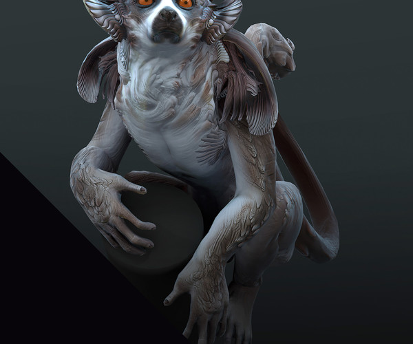 digital sculpture of fantastic creatures with zbrush