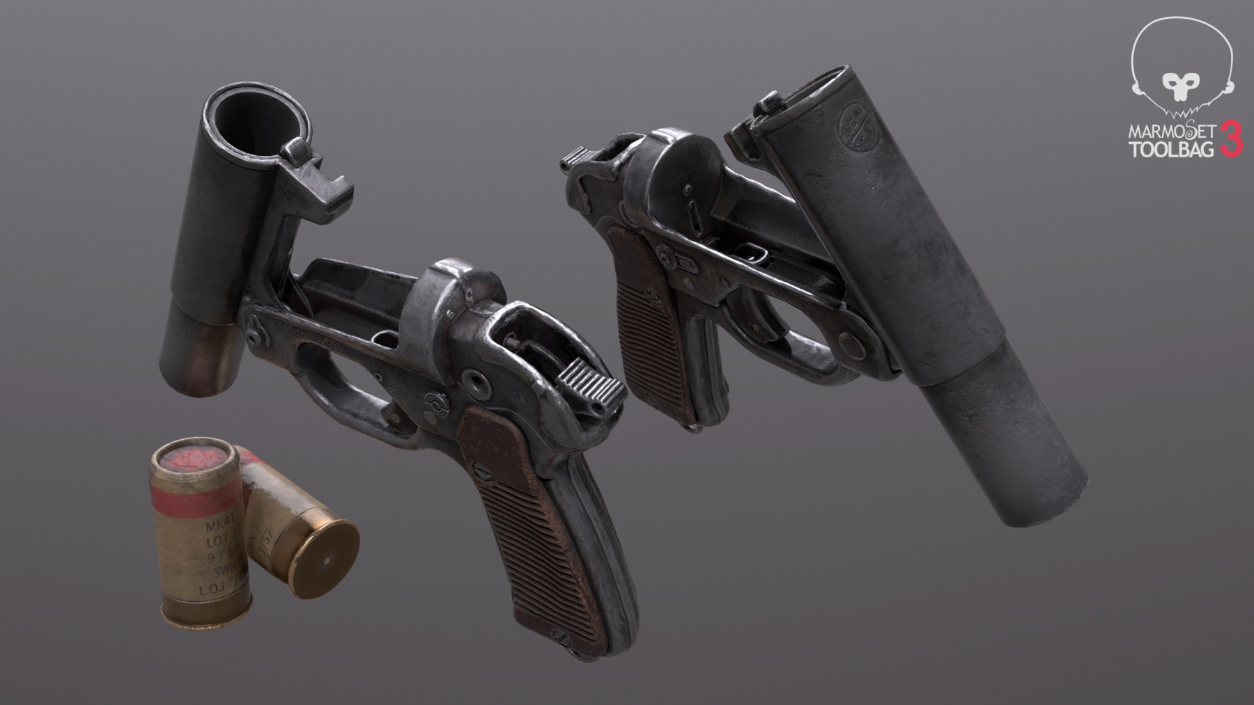 Mr gun мод. Flare Gun 3d model. F-Gun ракетница 3d model. Flare Gun.STL.