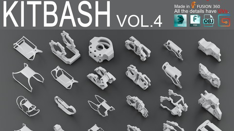 Hard Surface KitBash vol 4