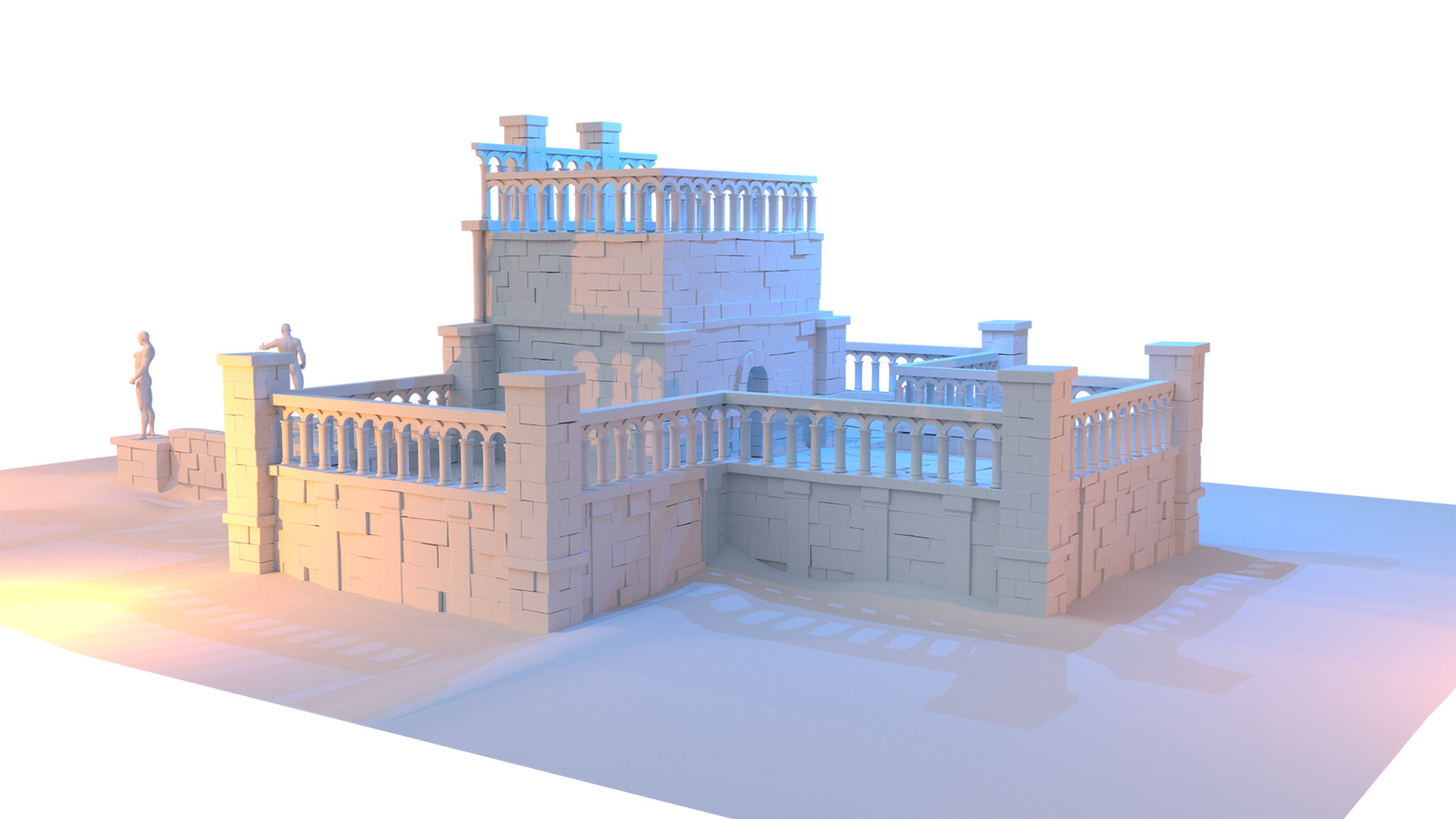 ArtStation - FREE Simple 3D Temple | Resources