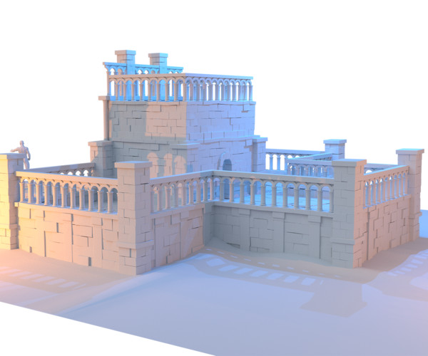 Artstation - Free Simple 3d Temple 