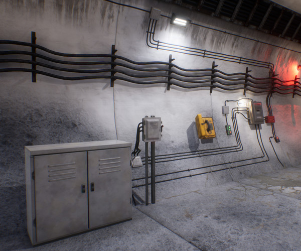 ArtStation - Industrial Electrical, Lighting, and Conduit Assets ...