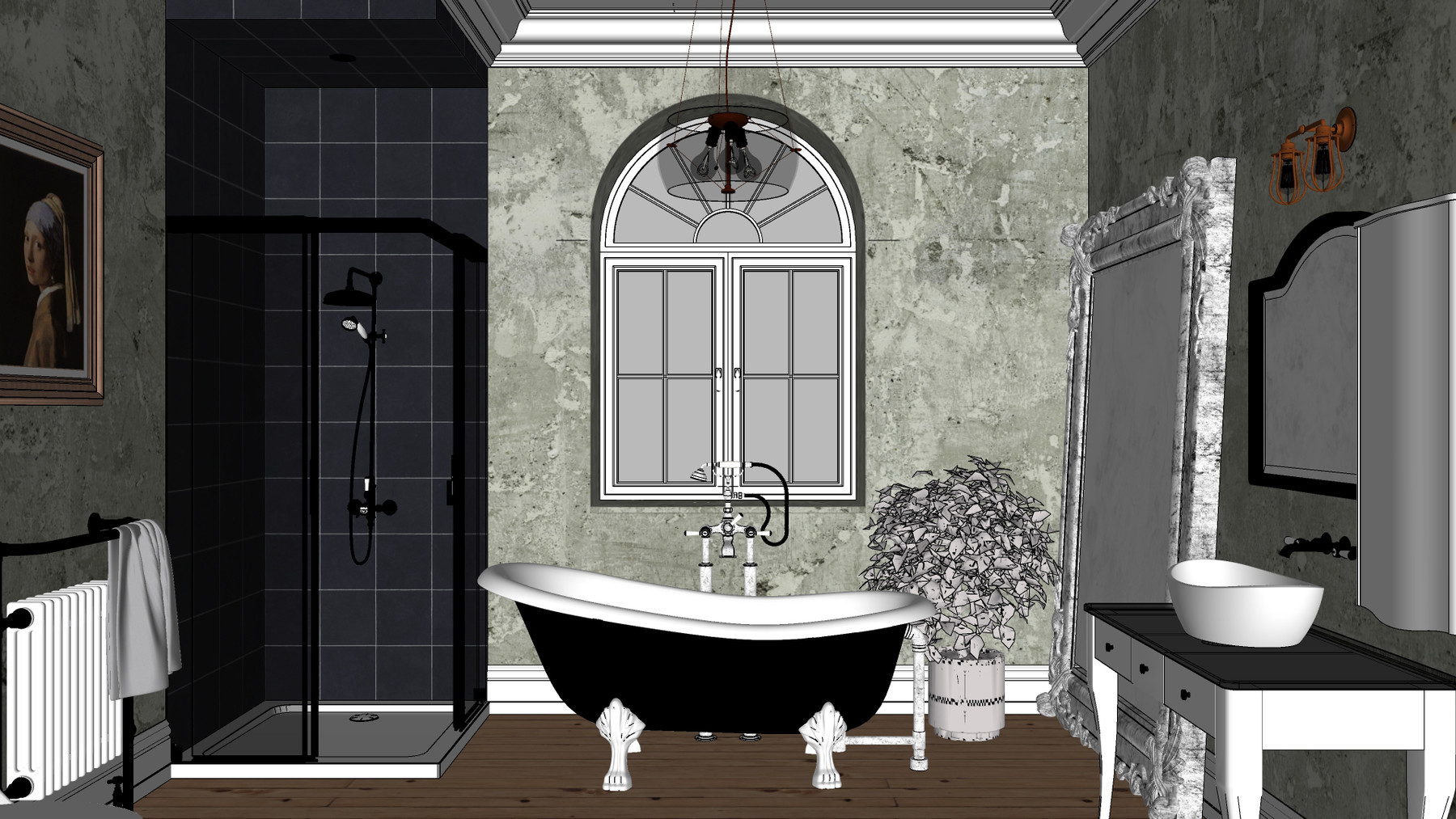 ArtStation - Victorian Bathroom 3D Model | Resources