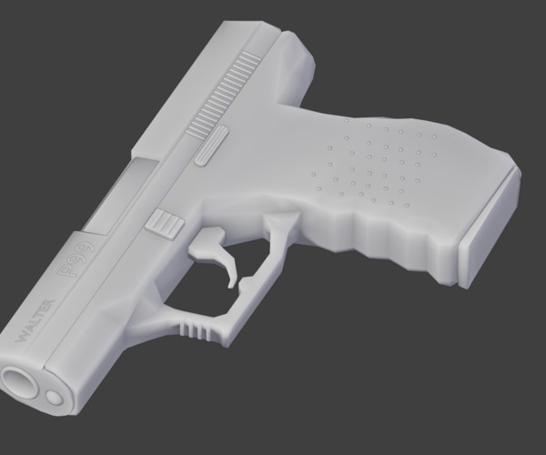 ArtStation - Walter p90 pistol med/low poly | Resources